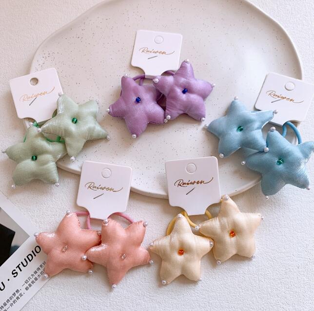 髪飾り★まとめ髪用★ヘアアクセサリー★子供用★ヘアゴム★2枚入り★可愛い