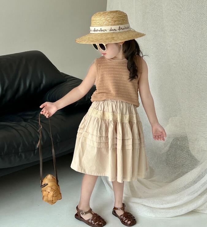 2024年新品★子供服 　ベスト&スカート分けて販売★90-140cm★