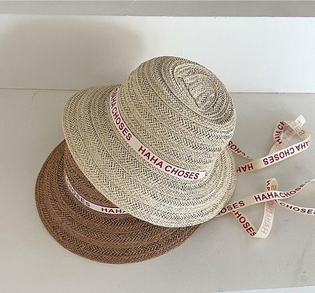 2024年夏新品★子供用★麦わら帽子　ハット★2色選べ