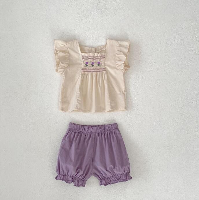 2024★春夏新作★韓国風子供服★トップス+ズボン2セット★66-100CM