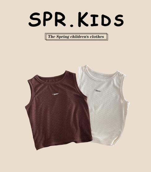 「2024」子供服★トップス★ベスト★キッズ★2色★90-140CM