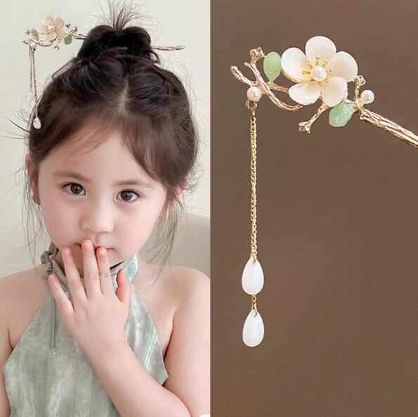 新作★女の子用★かんざし★簪★可愛い　花造形★まとめ髪用★髪飾り★ヘアアクセサリー★