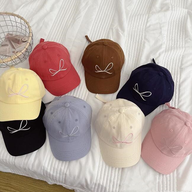 「2024」子供用★帽子★キャップ★キッズ★男女兼用★野球帽★日焼け防止★蝶結び★8色