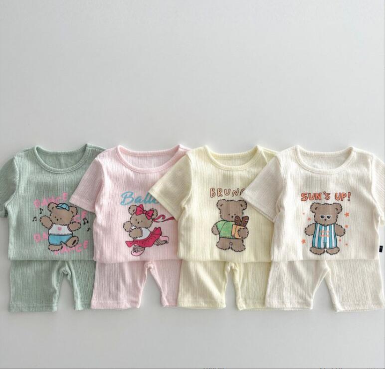 2024★春夏新作★韓国風子供服★トップス+ズボン2セット★4色66-100CM