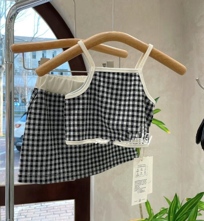 2024★春夏新作★韓国風子供服★トップス+スカート★2色80-140CM