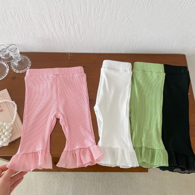 「2024」子供服★ズボン★ボトムス★韓国風子供服★キッズ女の子★七分丈★4色★80-120CM