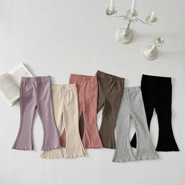 「2024」子供服★ボトムス★ズボン★キッズ女の子★韓国風子供服★無地★6色★90-140CM