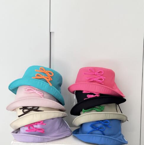 「2024」子供用★帽子★バケットハット★キッズ★蝶結び★ハット★韓国風★9色