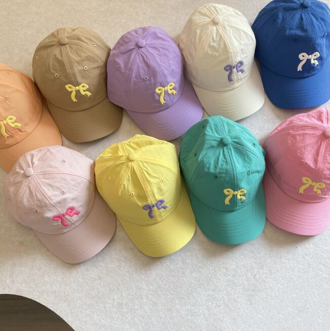 「2024」子供用★帽子★キャップ★キッズ★野球帽★速乾★蝶結び★韓国風★10色