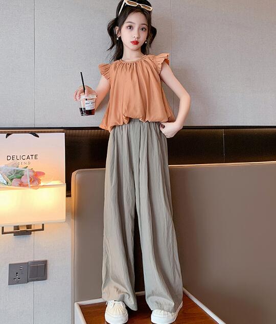 2024年新品★子供服★ズボン&トップス分けて★120-170cm★2色