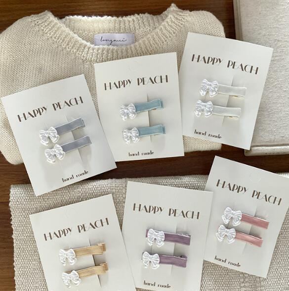 髪飾り★まとめ髪用★ヘアアクセサリー★ヘアピン★女の子★蝶結び★2枚入り