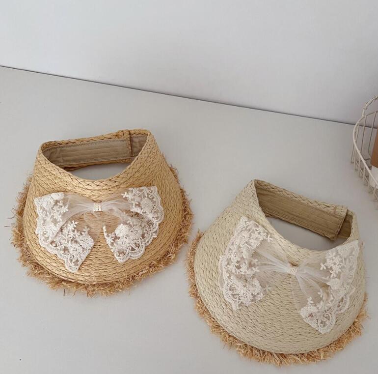 「2024」子供用★帽子★麦わら帽子★キッズ★キャップ★蝶結び★可愛い★2色