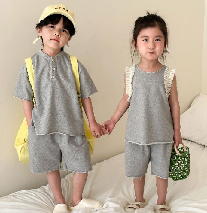 2024夏新作★子供服　トップス+ズボン　セット★80-150cm★