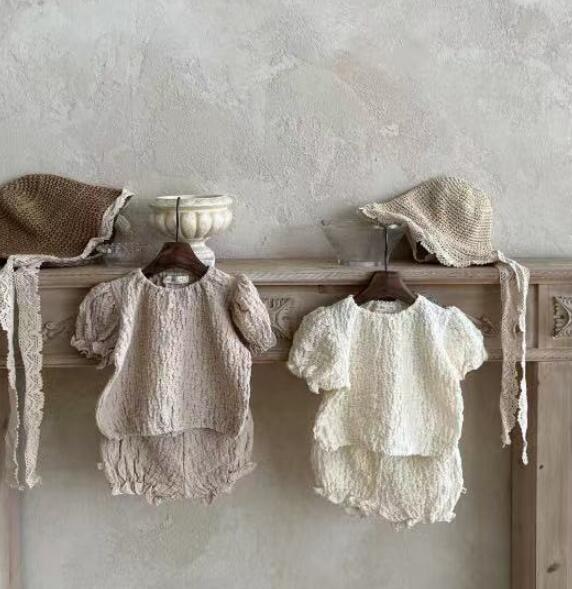 2024★夏新作★韓国風ベビー服★ロンパース★トップス+ズボン★66-100CM