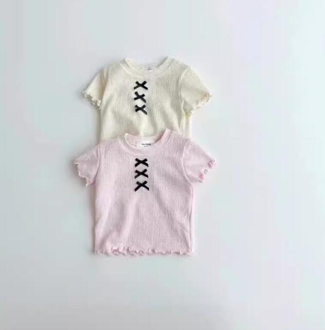 2024★夏新作★韓国風子供服★Tシャツ★2色73-100CM