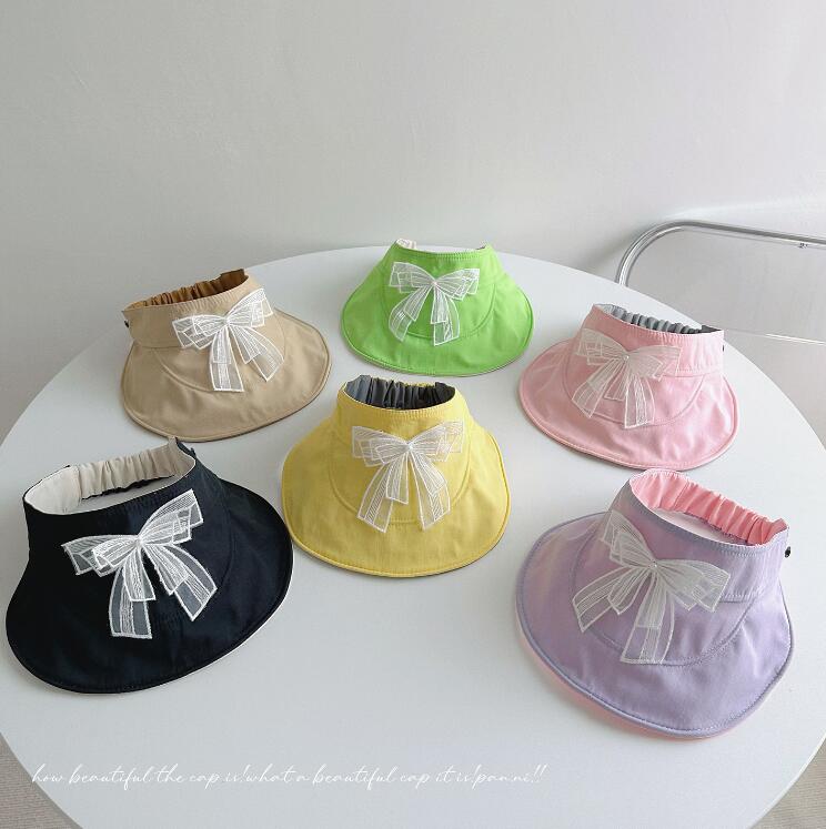 「2024」子供用★帽子★キャップ★ハット★キッズ★蝶結び★可愛い★韓国風★6色