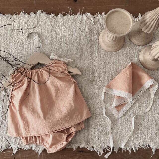 「2024」子供服★トップス+パンツ+ヘアバンド★韓国風子供服★可愛い★ベビー★66-90CM