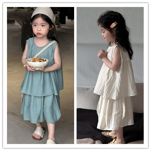 2024夏新品★子供服　涼しいセット★90-150cm★2色