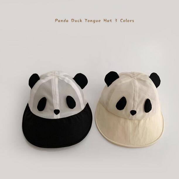 「2024」子供用★帽子★キャップ★ベビー★ハット★薄手★通気性★パンダ★可愛い★3色