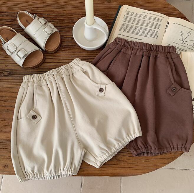 「2024」子供服★ボトムス★ハーフパンツ★韓国風子供服★2色★80-130CM