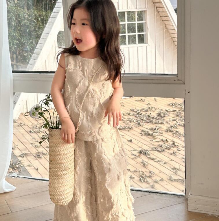 2024★夏新作★韓国風子供服★トップス+ズボン★90-140CM