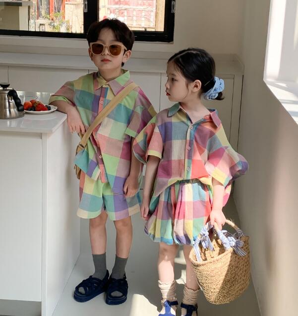 「2024」子供服★トップス+ズボン★セットアップ★韓国風子供服★2色★90-150CM