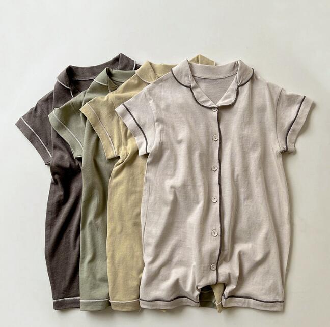 「2024」子供服★連体服★部屋着★ベビー★韓国風子供服★4色★66-100CM