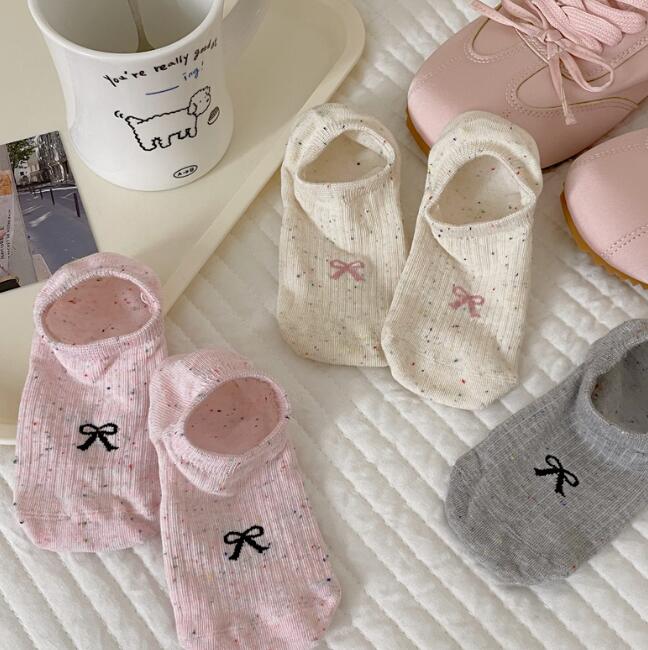 「2024」靴下★レディース★ソックス★大人用★女性用靴下★蝶結び★可愛い