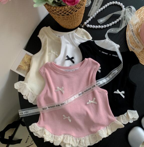 「2024」子供服★トップス★ベスト★キッズ★韓国風子供服★4色★90-140CM