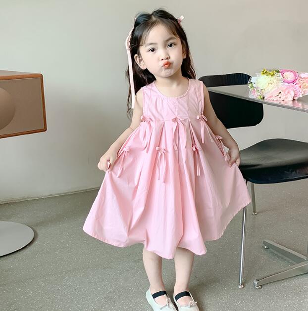 「2024」子供服★ワンピース★ノースリーブ★韓国風子供服★90-140CM