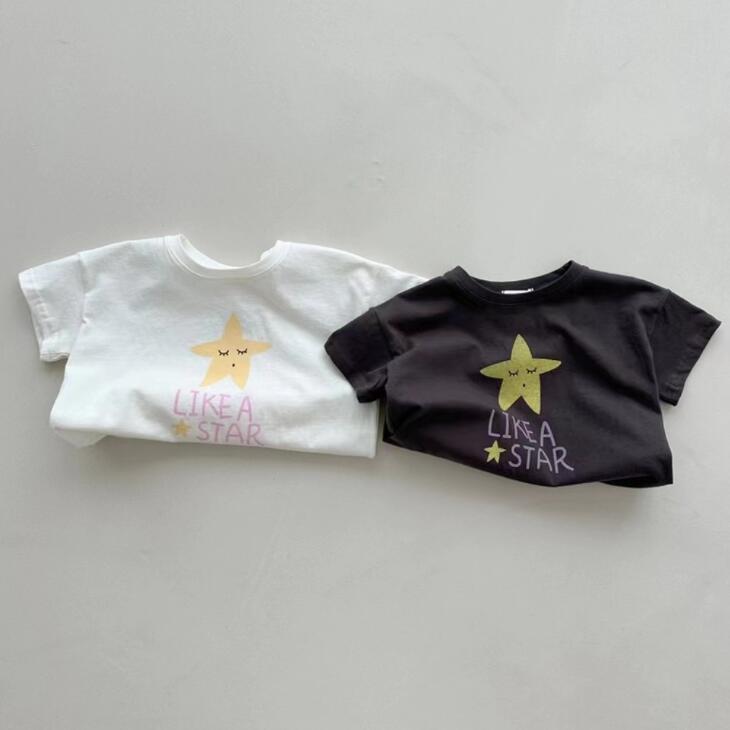 2024★夏新作★韓国風子供服★Tシャツ★2色80-140CM
