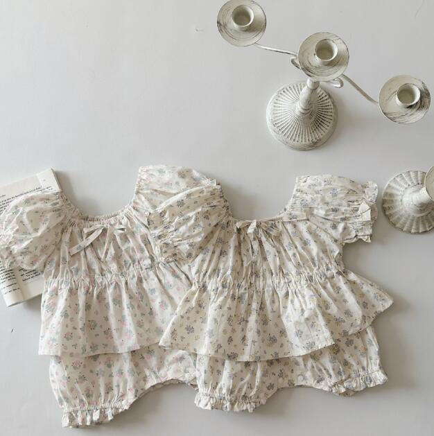 「2024」子供服★トップス+パンツ★セットアップ★韓国風子供服★ベビー★2色★66-90CM