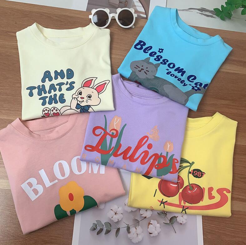 2024★夏新作★韓国風子供服★Tシャツ★7色90-140CM