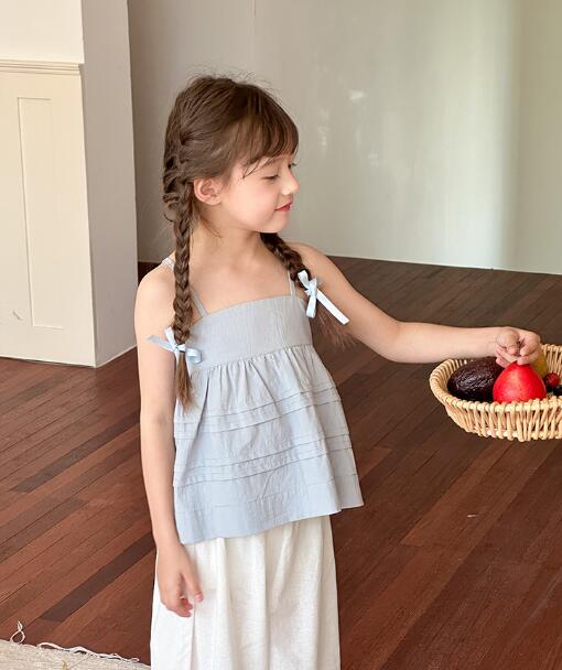 「2024」子供服★トップス★キャミソール★韓国風子供服★2色★90-150CM