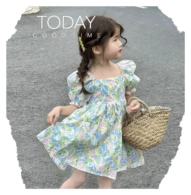 「2024」★子供服★ワンピース★花柄★韓国風子供服★7-17#