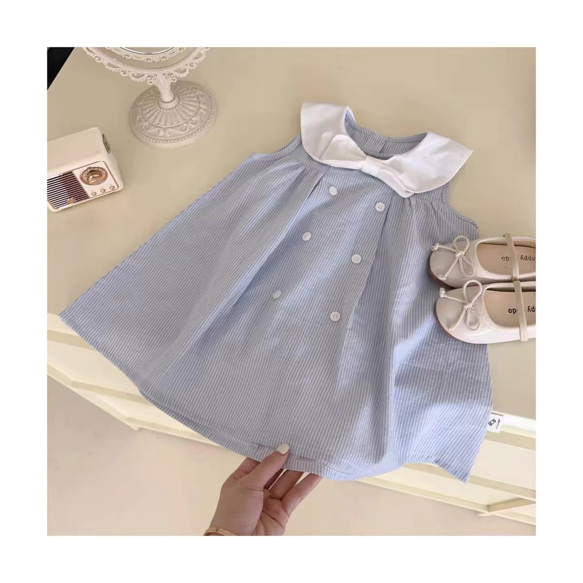 「2024」子供服★ワンピース★韓国風子供服★袖なし★90-140CM