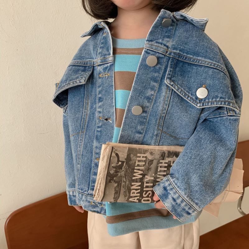 2024秋新品★子供服 　デニムジャケット　コート★80cm〜150cm 2色