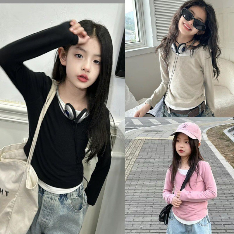 「2024」子供服★トップス★Tシャツ★韓国風子供服★3色110cm〜170cm