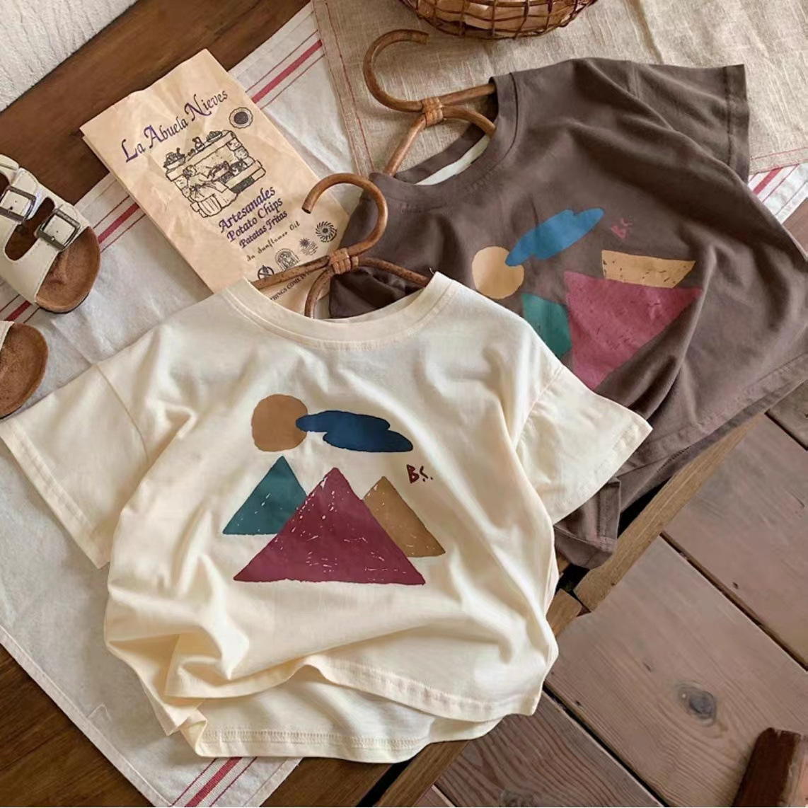 「2024」子供服★トップス★Tシャツ★韓国風子供服★2色90cm〜140cm