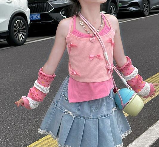 2024夏★子供服　重ね着トップス★90cm〜140cm 2色