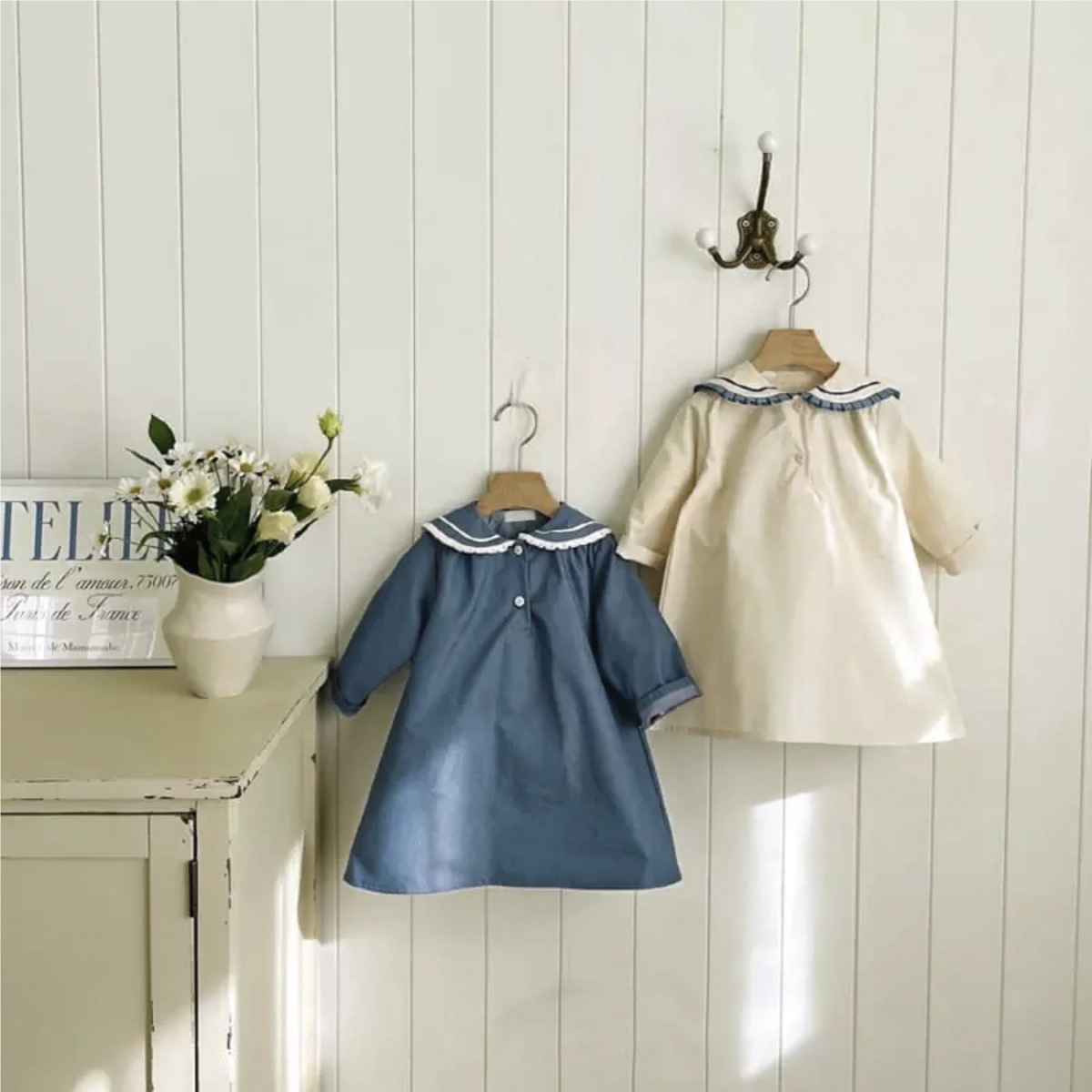 2024秋新品★子供服　ワンピース★73CM〜100cm 2色