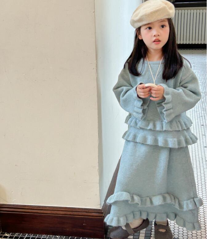 2024秋冬新品★子供服　ニット　セットアップ★90cm〜140cm 2色