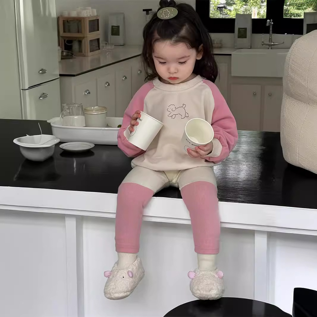 2024秋新入荷★子供服　トップス&ズボン分けて販売★73CM〜100cm 2色