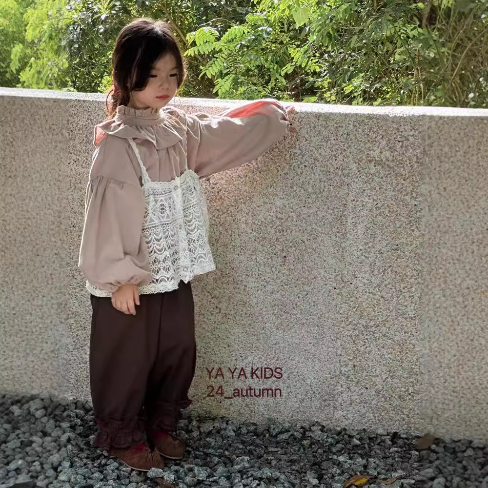 2024秋★子供服　レースブラウス&トップス&ズボン ★90cm〜140cm