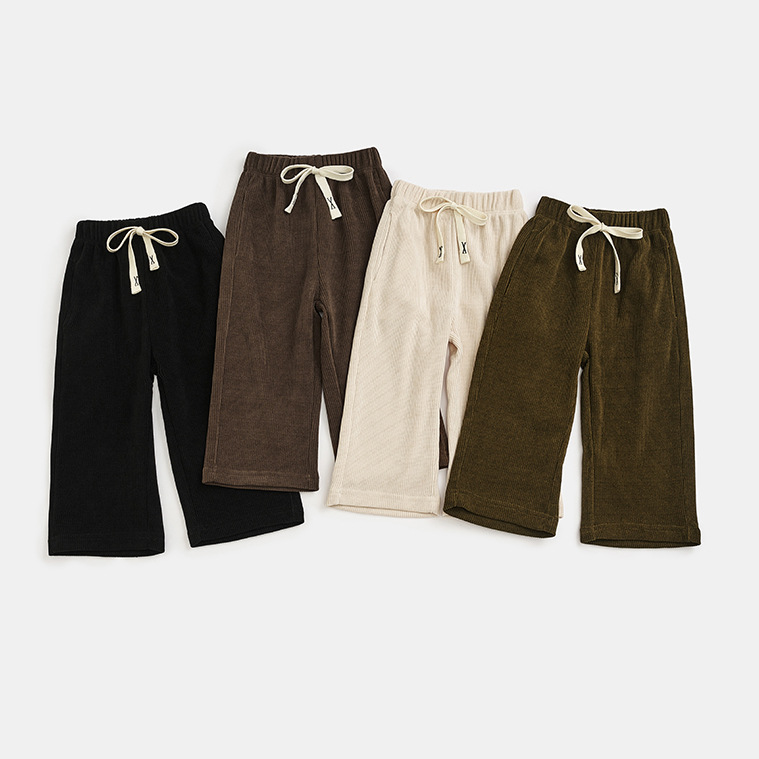 2024秋冬新品★子供服　ズボン&裏起毛付き★90cm〜140cm 4色