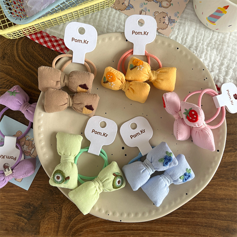 髪飾り★まとめ髪用★ヘアアクセサリー★子供用★ヘアゴム★2枚入り★可愛い