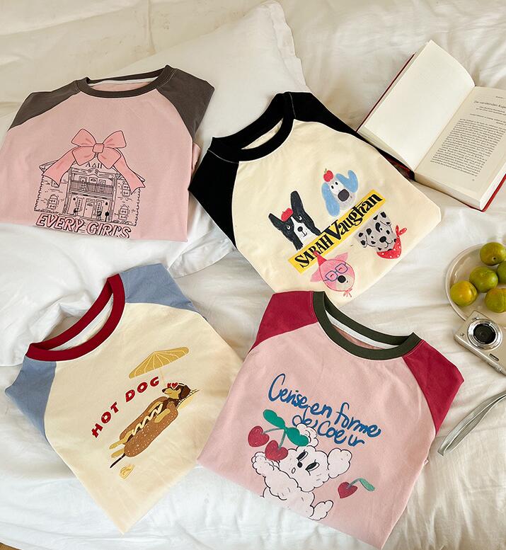 2024秋新品A★子供服　トップス★90-160cm★5色