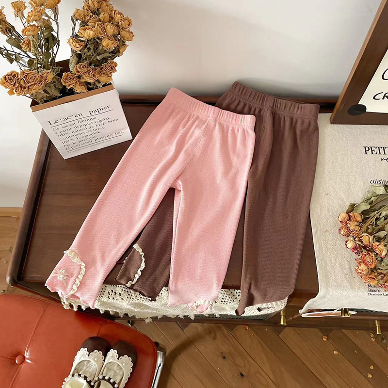 「2024」子供服★ズボン★レギンス★ボトムス★韓国風子供服★2色80cm〜130cm