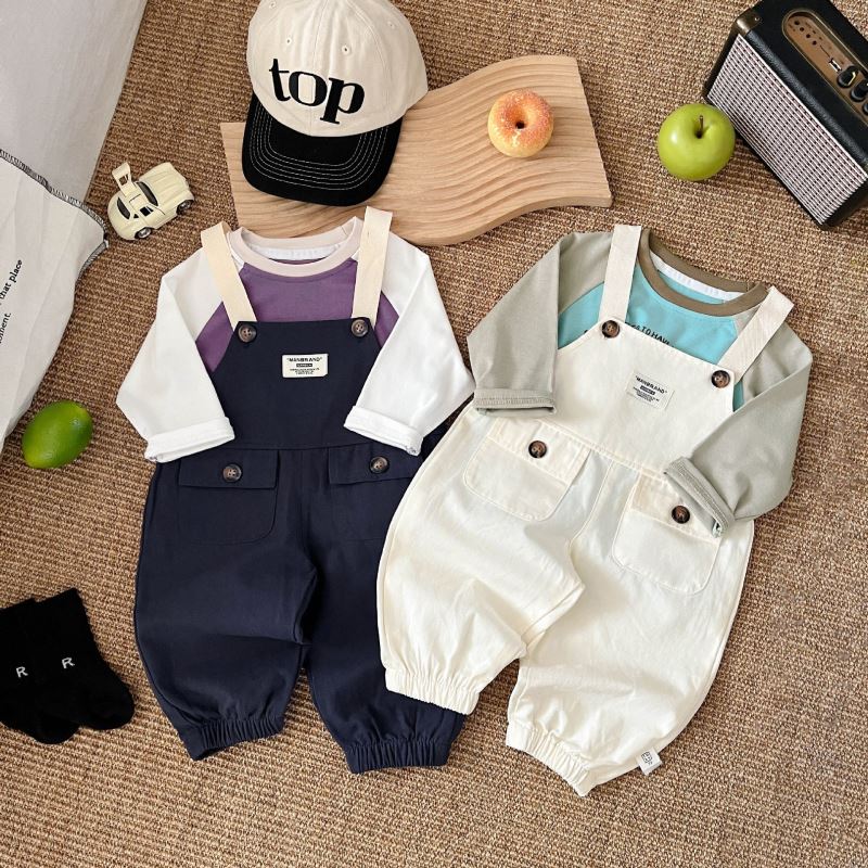 2024秋★子供服　トップス&サロペット分けて★73〜110 3色