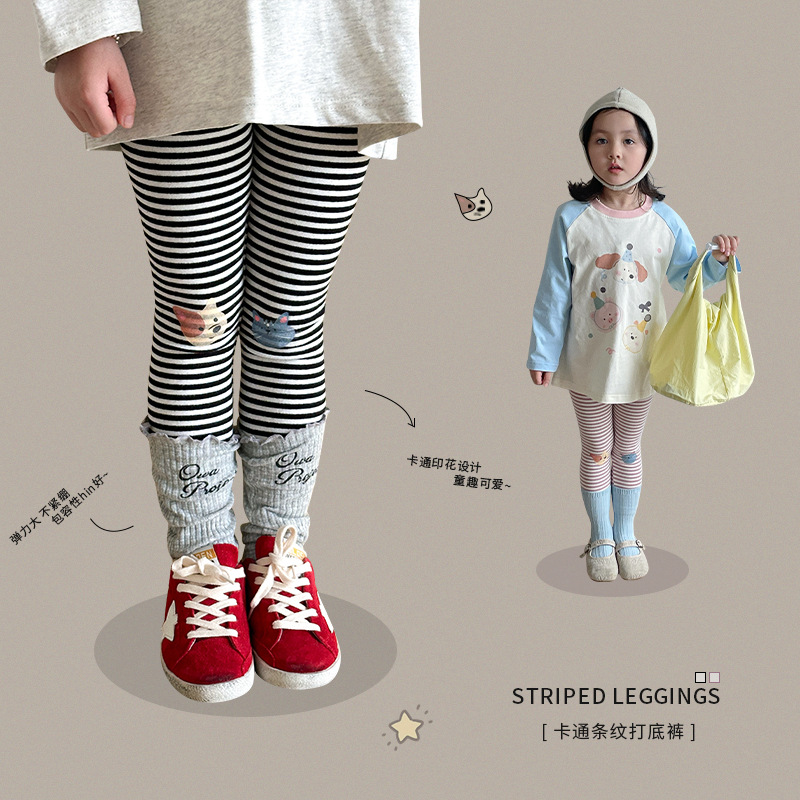 2024秋新作W★子供服 　タイツ　ズボン★80cm〜140cm 2色